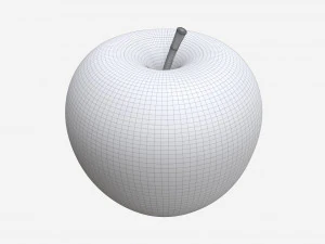 Apple single fruit golden 3D Model