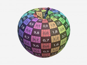 Apple single fruit golden Model 3D