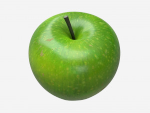 Apple single fruit green 3D Model