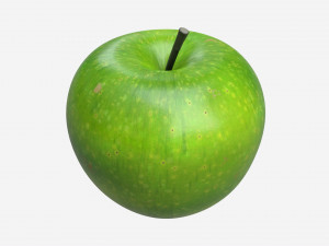 Apple single fruit green Model 3D