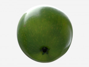 Apple single fruit green Model 3D