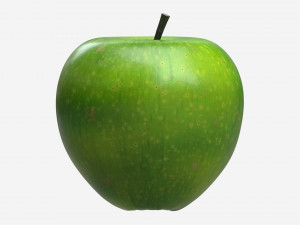 Apple single fruit green Model 3D