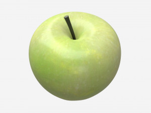Apple single fruit green light 3D Model
