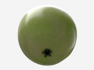 Apple single fruit green light Model 3D