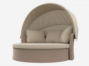 Argos Home Argenta Rattan Effect Day Sofa 3D Model