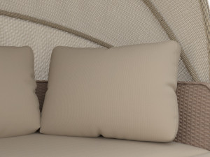 Argos Home Argenta Rattan Effect Day Sofa 3D Model