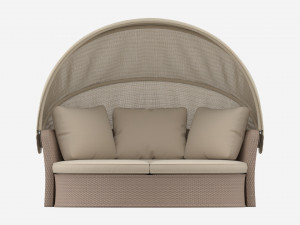 Argos Home Argenta Rattan Effect Day Sofa 3D Model