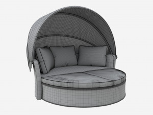 Argos Home Argenta Rattan Effect Day Sofa 3D Model
