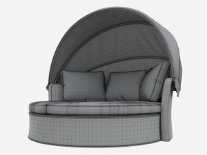 Argos Home Argenta Rattan Effect Day Sofa 3D Model