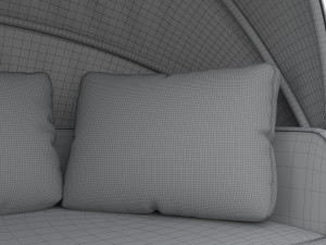 Argos Home Argenta Rattan Effect Day Sofa 3D Model