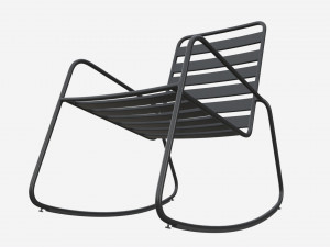 Argos Home Steel Garden Rocking Chair Modelo 3D