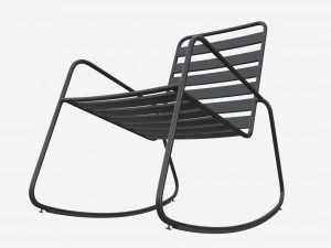 Argos Home Steel Garden Rocking Chair 3D Model