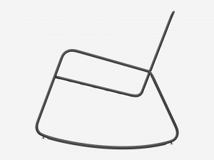Argos Home Steel Garden Rocking Chair Modelo 3D