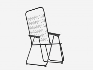 Argos Metal Folding Sun Lounger Model 3D