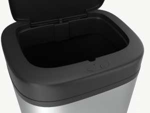 Automatic Sensor Trash Can Open Model 3D
