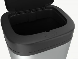 Automatic Sensor Trash Can Open 3D Model
