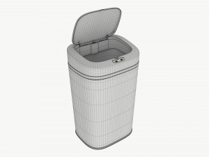 Automatic Sensor Trash Can Open Model 3D