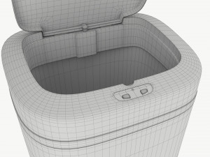 Automatic Sensor Trash Can Open Model 3D