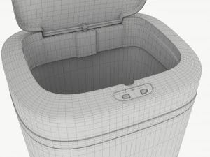 Automatic Sensor Trash Can Open 3D Model