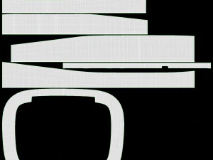 Automatic Sensor Trash Can Open 3D Model