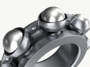 Ball bearing metal 01 Modelo 3D