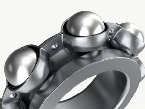 Ball bearing metal 01 3D Model