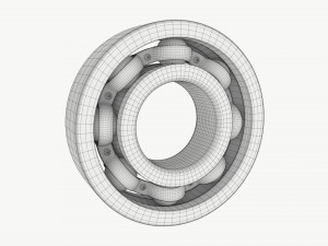Ball bearing metal 01 Modelo 3D