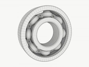 Ball bearing metal 01 3D Model