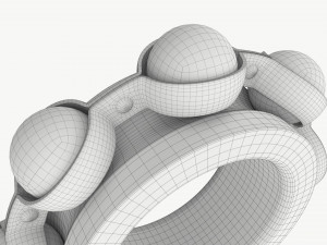 Ball bearing metal 01 Modelo 3D