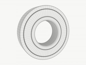 Ball bearing metal 02 Model 3D