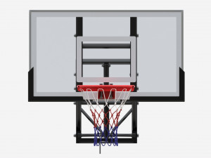 Basketball Shield With A Basket 3D मॉडल