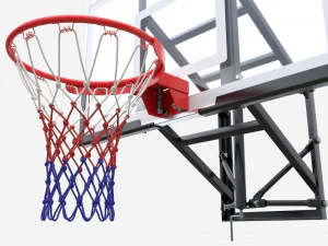 Basketball Shield With A Basket 3D Model