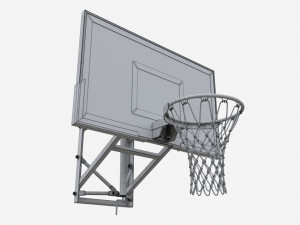 Basketball Shield With A Basket 3D मॉडल
