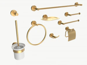 Bathroom Accessories Rack Shelf Hanger Wall Mount 3D Model