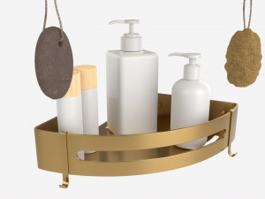 Bathroom Corner Shelves 02 3D Модель