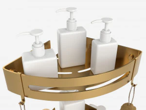 Prateleiras de canto para banheiro 02 Modelo 3D