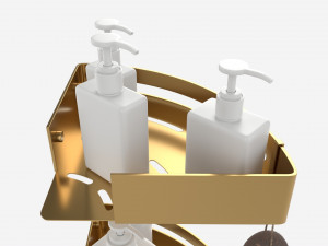 Bathroom Corner Shelves 02 3D Модель