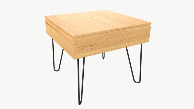 Bedside Table 05 3D Модель .c4d .max .obj .3ds .fbx .stl .blend 