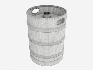 Beer Keg Metal Modèle 3D
