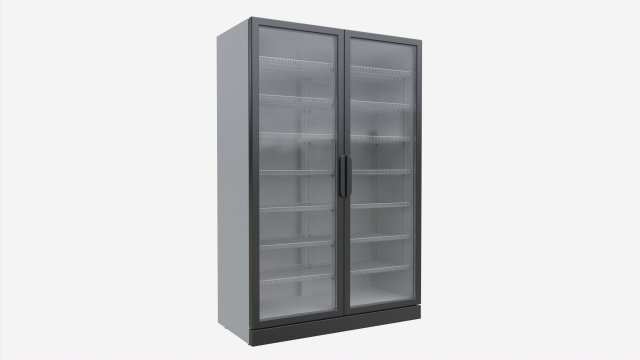 Beverage Cooler Big Double 01 Model 3D .c4d .max .obj .3ds .fbx .stl .blend 