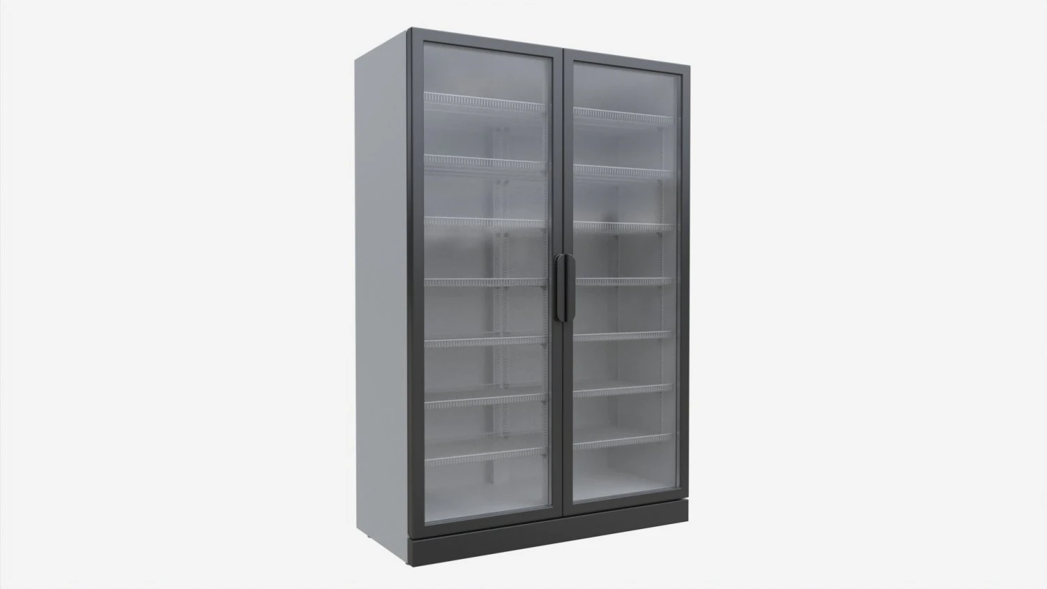 Beverage Cooler Big Double 01 3D Model .c4d .max .obj .3ds .fbx .stl .blend 