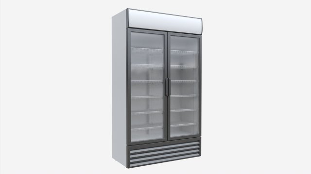 Beverage Cooler Big Double 02 Modelo 3D .c4d .max .obj .3ds .fbx .stl .blend 