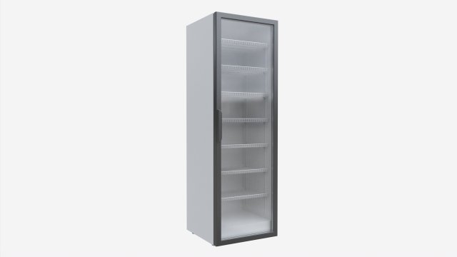 Beverage Cooler Big Single 01 3D Модель .c4d .max .obj .3ds .fbx .stl .blend 