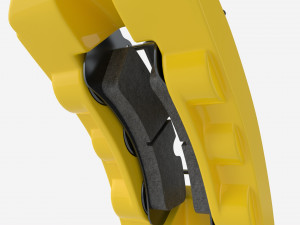 Brake disk with caliper 3D 模型