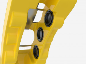 Brake disk with caliper 3D 模型