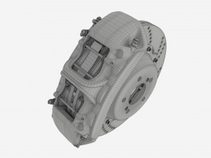 Brake disk with caliper 3D 模型