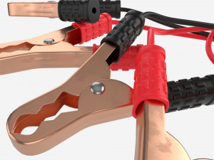 Car Battery Jumpers 3D Model