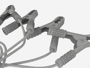 Car Battery Jumpers 3D Model