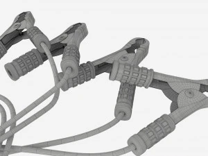 Car Battery Jumpers 3D Model