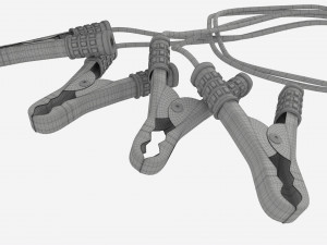 Car Battery Jumpers 3D Model